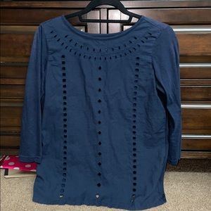 BRAND NEW Blue top from BASS 100% cotton